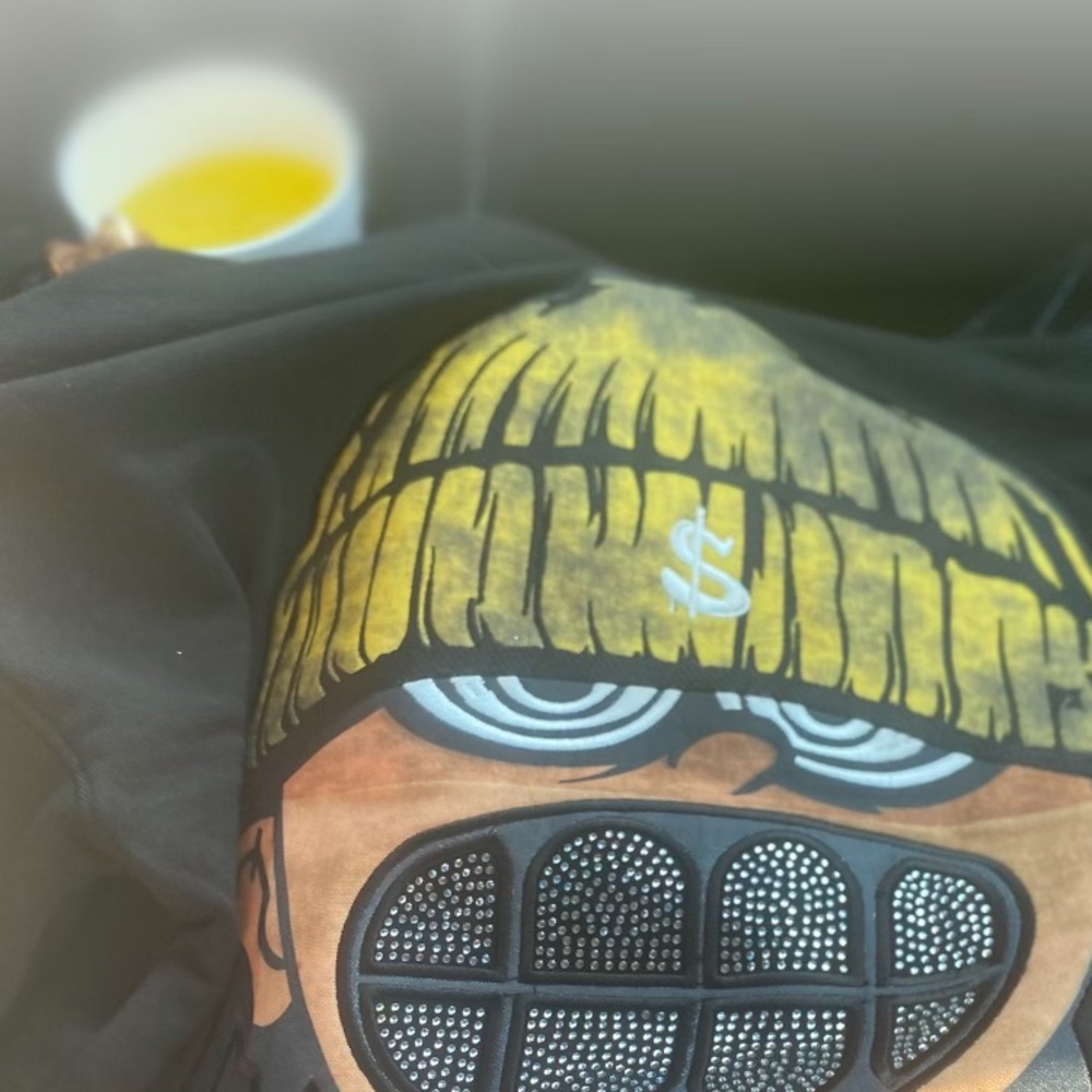 Rave Black Graphic Hoodie